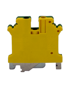 SEP SRK-5-PE geel/groene aardklem, 4mm2 zijaanzicht rijgklem - modulaire DIN-rail, 2011300520, GTIN 8718959078354