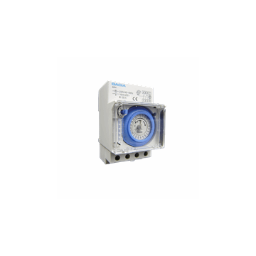GACIA SR4 Analoge 24hrs tijdklok met gangreserve