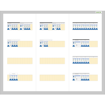 GACIA PRO 100A - 6xALS + 15xINS-1N - 2xALS + 7xINS-3N (h=650, b=800,d=160mm)