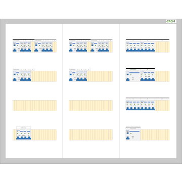 GACIA PRO 63A - 6xALS + 18xINS-1N - 2xALS + 5xINS-3N (h=650, b=800,d=160mm)