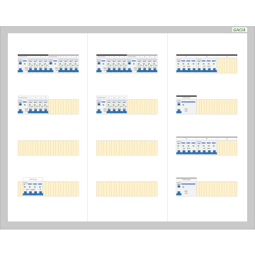 GACIA PRO 100A - 6xALS + 24xINS-1N - 2xALS + 4xINS-3N (h=650, b=800,d=160mm)