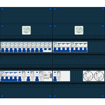 Schotman Elektro B.V. – GACIA GACK –3x ALS 2p, 1x ALS 4p, 10xx INS, 2x INS 4p, kookgroep, beltrafo, 2x contactdoos