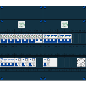 Schotman Elektro B.V. – GACIA GACK –3x ALS 2p, 1x ALS 4p, 10x INS, 2x INS 4p, kookgroep, 1x contactdoos