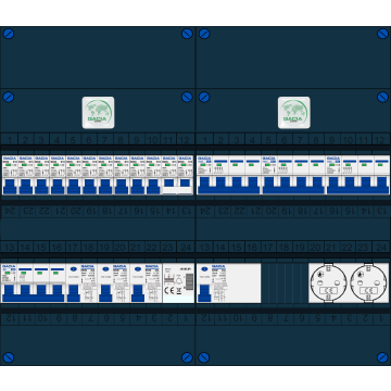 Schotman Elektro B.V. – GACIA GACK –3x ALS 2p, 1x ALS 4p, 10xx INS, 3x INS 4p, kookgroep, beltrafo, 2x contactdoos