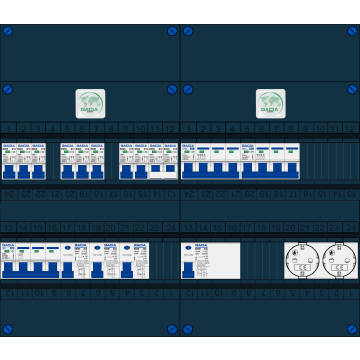 Schotman Elektro B.V. – GACIA GACK –3x ALS 2p, 1x ALS 4p, 8x INS, 2x INS 4p, kookgroep, 2x contactdoos