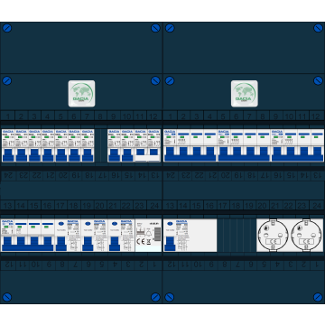 Schotman Elektro B.V. – GACIA GACK –3x ALS 2p, 1x ALS 4p, 9x INS, 3x INS 4p, kookgroep, beltrafo, 2x contactdoos