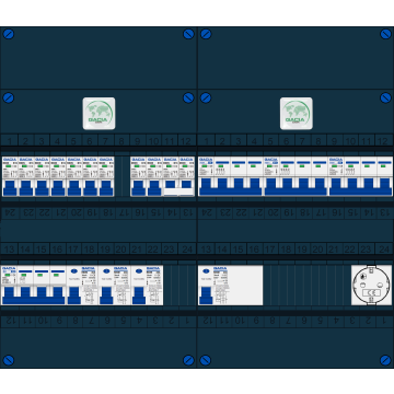 Schotman Elektro B.V. – GACIA GACK –3x ALS 2p, 1x ALS 4p, 9x INS, 3x INS 4p, kookgroep, 1x contactdoos