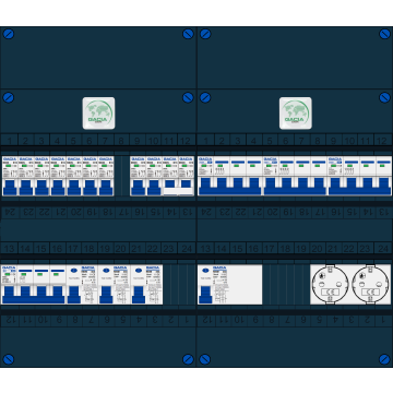 Schotman Elektro B.V. – GACIA GACK –3x ALS 2p, 1x ALS 4p, 9x INS, 3x INS 4p, kookgroep, 2x contactdoos