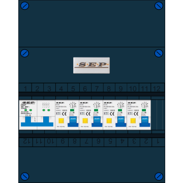 Schotman Elektro - SEP NOVA-M groepenkast 4 aardlekautomaten