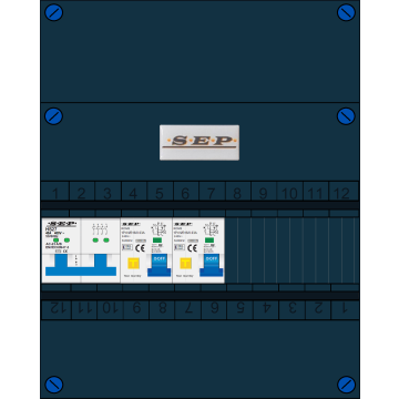 Schotman Elektro - SEP NOVA-M groepenkast 2 aardlekautomaten