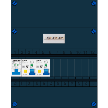 Schotman Elektro - SEP NOVA-M groepenkast 2 aardlekautomaten