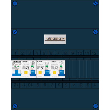 Schotman Elektro - SEP NOVA-M groepenkast 3 aardlekautomaten