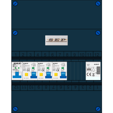 Schotman Elektro - SEP NOVA-M groepenkast 3 aardlekautomaten beltrafo