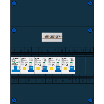 Schotman Elektro - SEP NOVA-M groepenkast 4 aardlekautomaten