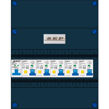 Schotman Elektro - SEP NOVA-M groepenkast 5 aardlekautomaten
