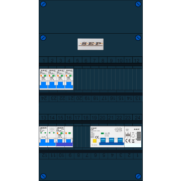SEP SL40A grp.verd, B24, HS4, 4xALA, 1xALA-2N, 1xALA4, BTR