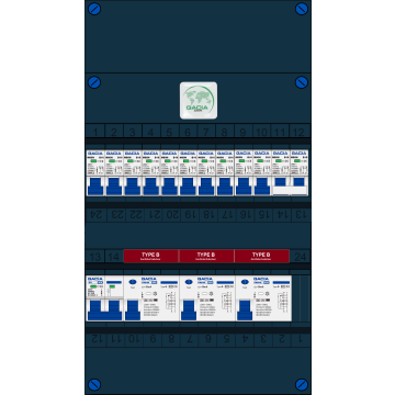 Schotman Elektro - GACIA GACK-B 10+kookgroep installatieautomaten