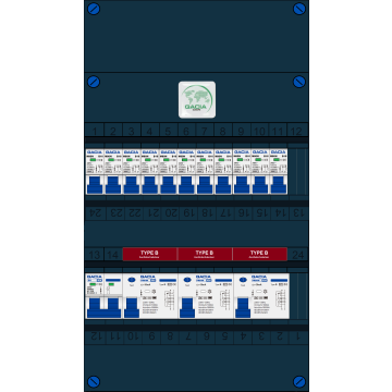 Schotman Elektro - GACIA GACK-B groepenkast 11 installatieautomaten