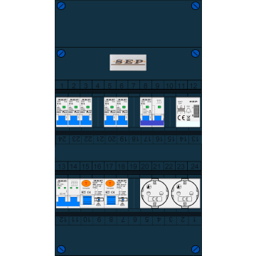 Schotman Elektro B.V. - SEP NOVA - 2x ALS 4p, 5x INS, 1x Kookgroep, beltrafo, 2x contactdoos