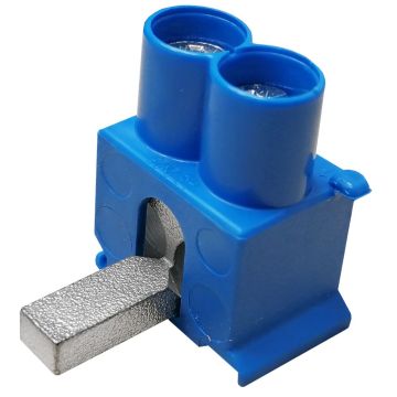 SEP DT2-25B tweevoudige aansluitklem 2x25mm2, blauw