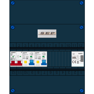 Schotman Elektro B.V. - SEP FS63A, 2xAardlekautomaat, 1x beltrafo, 1 Fase