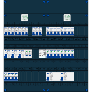 Schotman Elektro B.V. – GACIA GACK –3x ALS 2p, 2x ALS 4p, 10x INS, 4x INS 4p, kookgroep, beltrafo