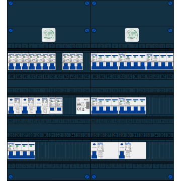 Schotman Elektro B.V. – GACIA GACK –3x ALS 2p, 2x ALS 4p, 10x INS, 5x INS 4p, kookgroep, beltrafo