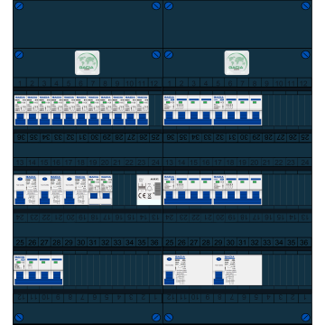 Schotman Elektro B.V. – GACIA GACK –3x ALS 2p, 2x ALS 4p, 11x INS, 4x INS 4p, kookgroep, beltrafo