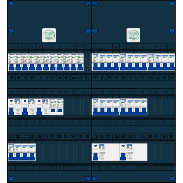 Schotman Elektro B.V. – GACIA GACK –3x ALS 2p, 2x ALS 4p, 11x INS, 5x INS 4p, kookgroep