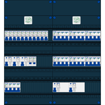 Schotman Elektro B.V. – GACIA GACK –3x ALS 2p, 2x ALS 4p, 11x INS, 6x INS 4p, kookgroep