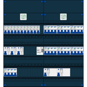 Schotman Elektro B.V. – GACIA GACK –3x ALS 2p, 2x ALS 4p, 11x INS, 6x INS 4p, beltrafo
