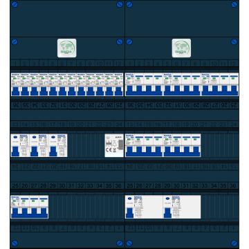 Schotman Elektro B.V. – GACIA GACK –3x ALS 2p, 2x ALS 4p, 12x INS, 5x INS 4p, beltrafo