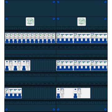 Schotman Elektro B.V. – GACIA GACK –3x ALS 2p, 2x ALS 4p, 12x INS, 6x INS 4p