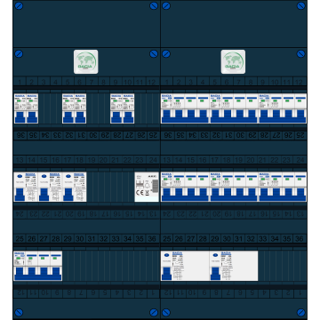 Schotman Elektro B.V. – GACIA GACK –3x ALS 2p, 2x ALS 4p, 6x INS, 6x INS 4p, beltrafo
