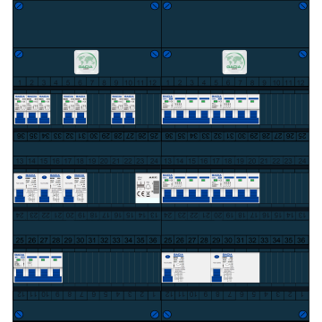 Schotman Elektro B.V. – GACIA GACK –3x ALS 2p, 2x ALS 4p, 7x INS, 4x INS 4p, beltrafo