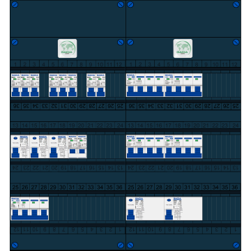 Schotman Elektro B.V. – GACIA GACK –3x ALS 2p, 2x ALS 4p, 8x INS, 4x INS 4p, kookgroep