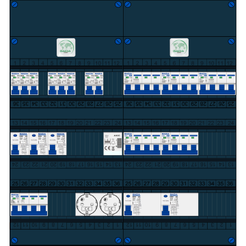 Schotman Elektro B.V. – GACIA GACK –3x ALS 2p, 2x ALS 4p, 8x INS, 5x INS 4p, beltrafo, 2x contactdoos