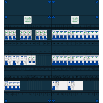 Schotman Elektro B.V. – GACIA GACK –3x ALS 2p, 2x ALS 4p, 9x INS, 6x INS 4p, kookgroep