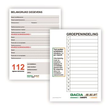 Schotman Elektro B.V. - SEP/GACIA CHB groepenverklaring kaart