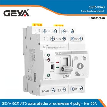 GEYA G2R ATS automatische omschakelaar 2-polig tot 63A