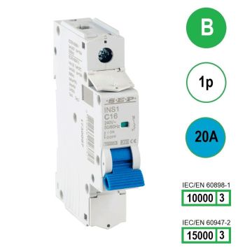 Schotman Elektro B.V. - SEP INS1-1B20 - 10/15kA