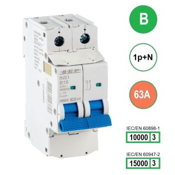 Schotman Elektro B.V. - SEP INS1-1NB63 - 10/15kA