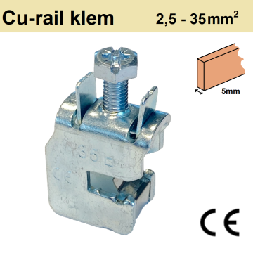 Schotman Elektro B.V. - SEP KK35-5 Cu-railklem, 2,5-35mm2, 158A