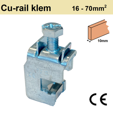 Schotman Elektro B.V. - SEP KK70-10 Cu-railklem, 16-70mm2, 245A
