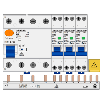 SEP P14012G30 - combinatie rail RCD1 (4p) + INS18