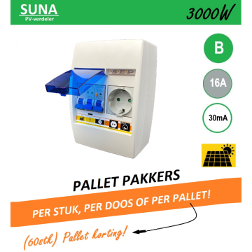 Schotman Elektro - SEP SUNA PV-V1 30mA Pallet Pakker