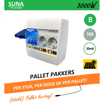 Schotman Elektro - SEP SUNA PV2 30mA Pallet Pakker