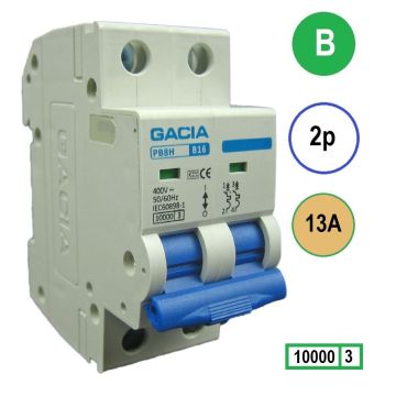 GACIA PB8H-2B13 inst. 2p B13 10kA