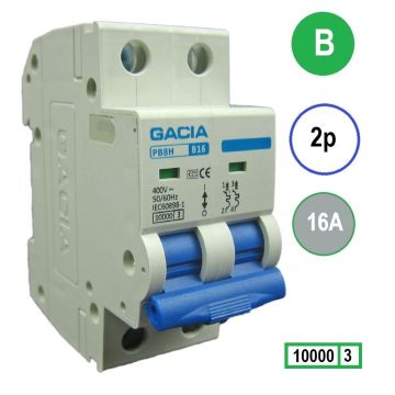 GACIA PB8H-2B16 inst. 2p B16 10kA