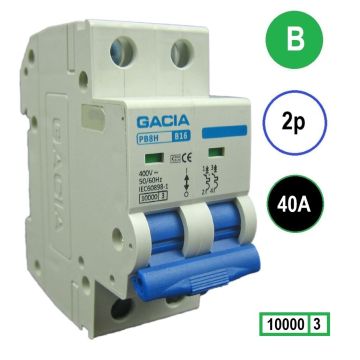 GACIA PB8H-2B40 inst. 2p B40 10kA